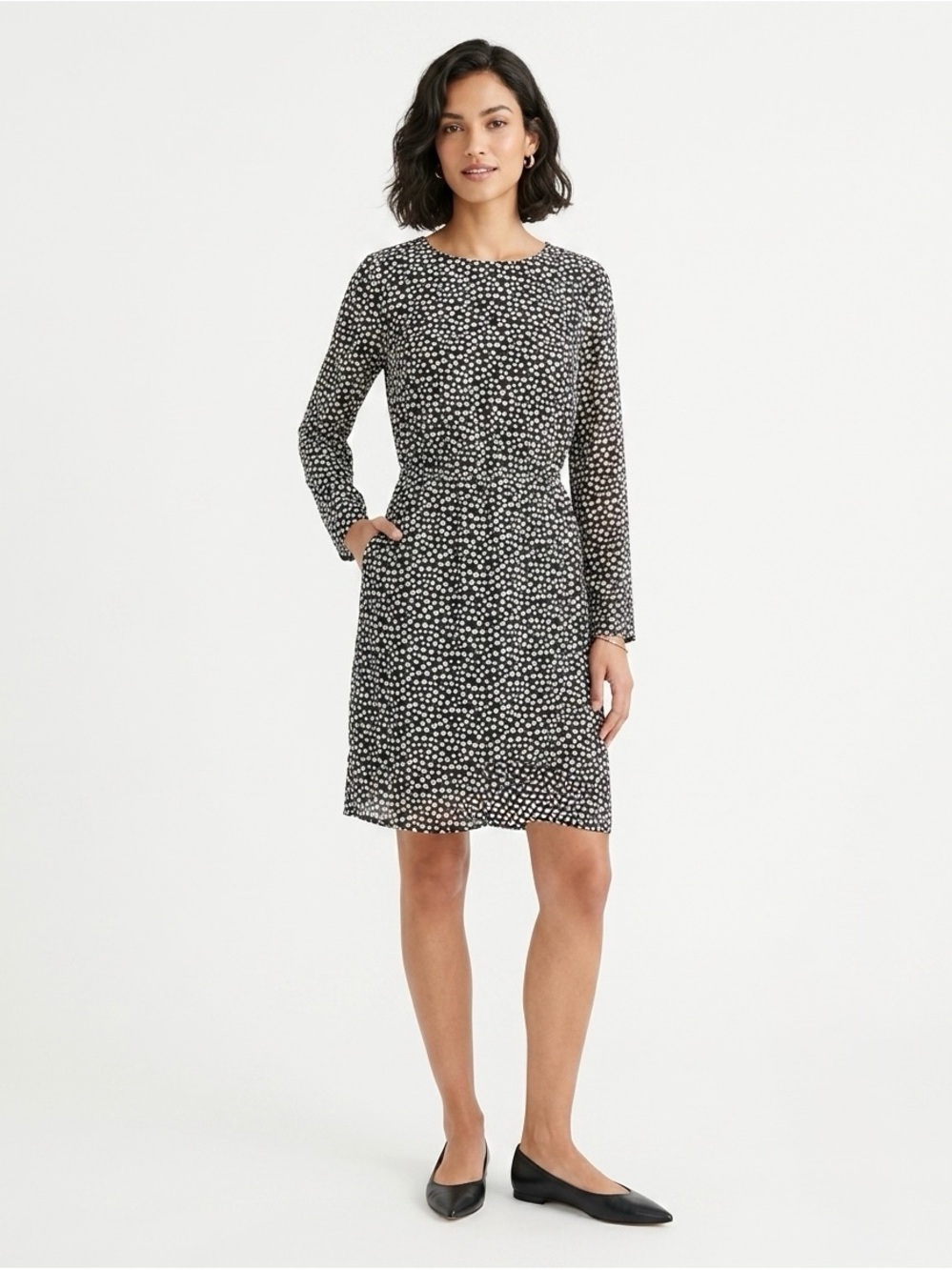 [J. Crew] Classic Heart Tulip Hem Dress